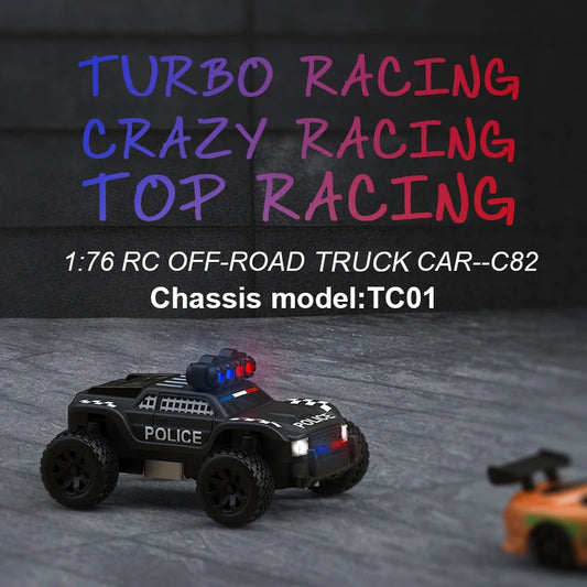 🚔 Turbo Racing 1/76 C82 RC Police Truck