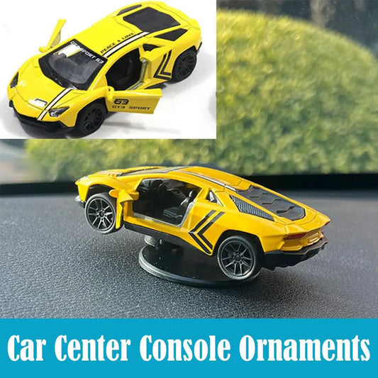 🏎️ Sports Car Drift Ornament – 360° Rotating Dashboard Decor 🚗✨