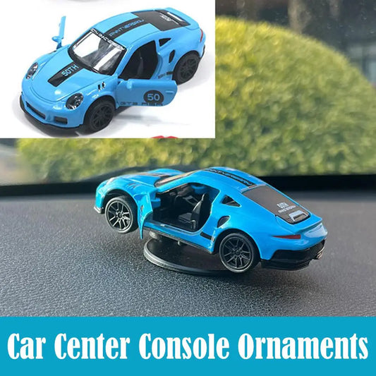 🏎️ Sports Car Drift Ornament – 360° Rotating Dashboard Decor 🚗✨